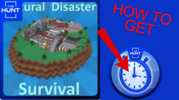 How to get THE HUNT: FIRST EDITION BADGE in NATURAL DISASTER SURVIVAL | Roblox [EVENT]
