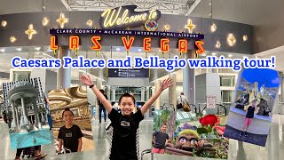 Las Vegas - Bellagio and Caesars Palace Hotel Walking Tour and more!!