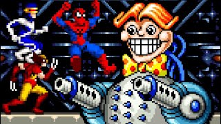 Spider-Man and X-Men (SNES) All Bosses (No Damage)