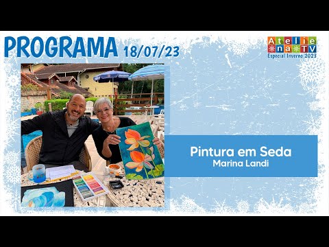 Pintura em seda com pastela a óleo