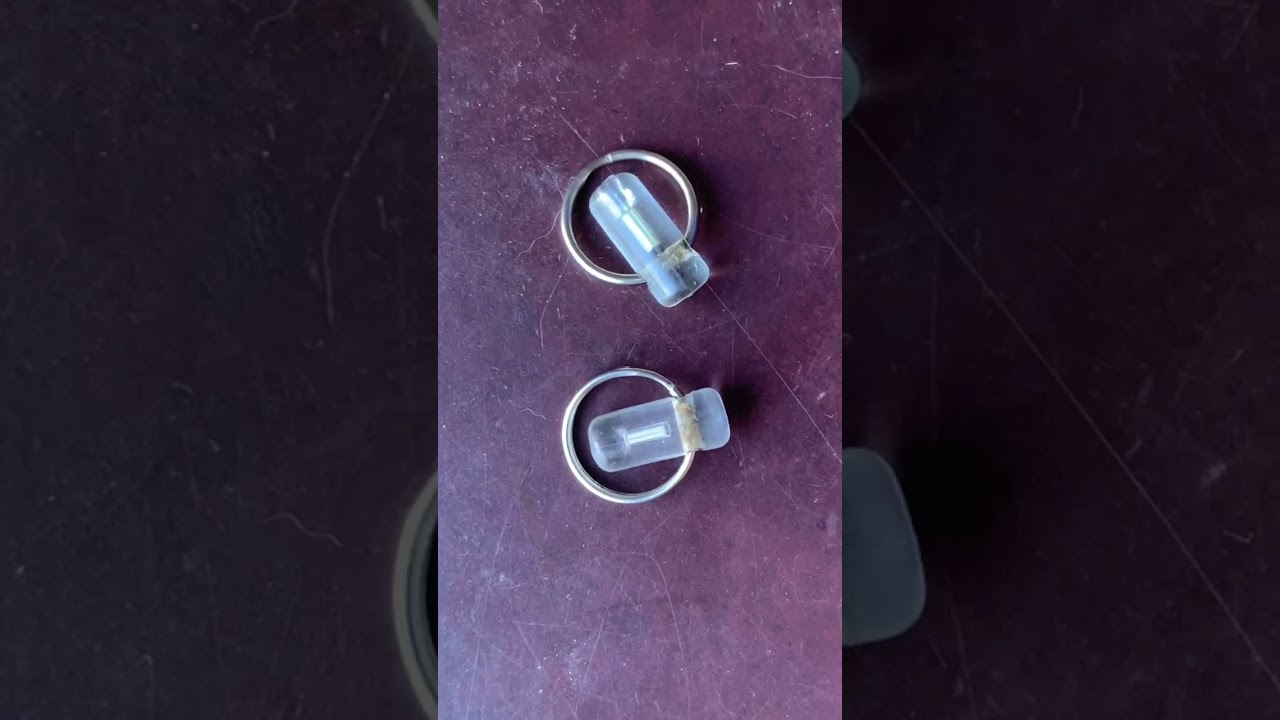 WATCH THIS IN THE DARK! Tritium Glow-in-the-Dark Keychain Lights (red & green)