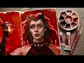 Struggling with red :c | Scarlet Witch|  Painting over my sketches #20
