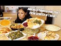 MAKING A THANKSGIVING FEAST IN 1 HOUR ** FULL RECIPE + MUKBANG