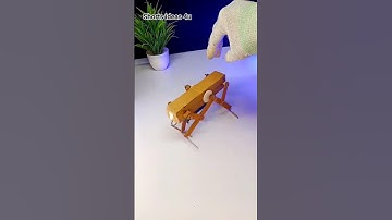 How to make walking robot at home with cardboard #diy​#shortsideas4u