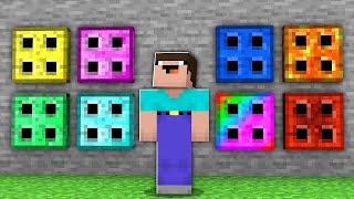 Daring to use the RAINBOW TRAP DOOR in Minecraft!