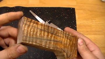 Custom Knife Making  Nick Wheeler fitting up a Bowie handle