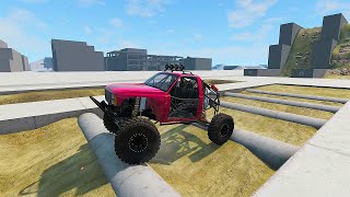 4x4 TRUCK VS OFFROAD Test Parkour / BeamNG Drive screenshot 4