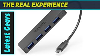 Plugable USB-C Hub USBC-HUB4A – Best Budget USB Hub for Fast Data Transfer
