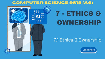 7.1 - Ethics & Ownership - (Part 1)- Ethics, Ownership, Copyright - Computer Science 9618 (AS Level)