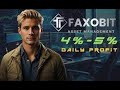 Faxobit earn up to 5 daily passive income update and cryptomuscle chat update damn good platform