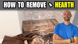 How to Remove a Hearth (Fireplace)!