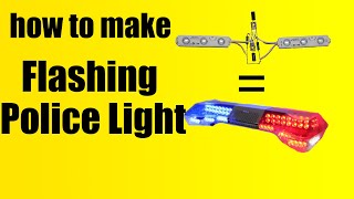12v Police Strobe Light circuit | police led flasher circuit | Without IC Using