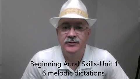 Intro to Aural Skills--Melodic Dictation practice: 6 melodies for Exam 1 (Answers given)