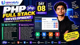PHP Full Stack Masterclass Day 8 | PHP & MySQL Database Connection | CRUD Operations Tutorial
