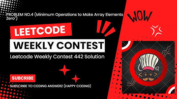 LeetCode Weekly Contest 442 - Problem 4 Solution #LeetCode #Coding #Contest442 #noban #CodeSolutions