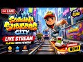 100k score Subway surfers City unlimited coin premium version #live mk tunes 42 is live