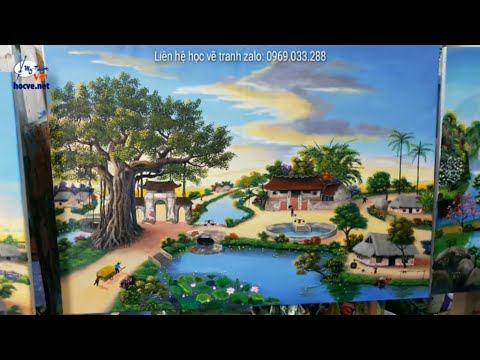 Video Lớp học vẽ tranh tường tại Hà Nội, Nhật ký bài Đồng... - YouTube