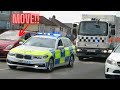 POLICE SHOUT AT DRIVER!! - "MOOVE OUT THE WAY!!" Prison Convoy escort Responding!