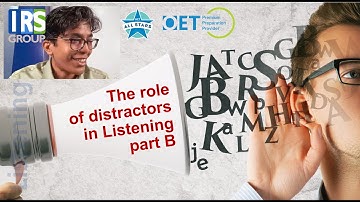 The role of distractors in Listening part B.