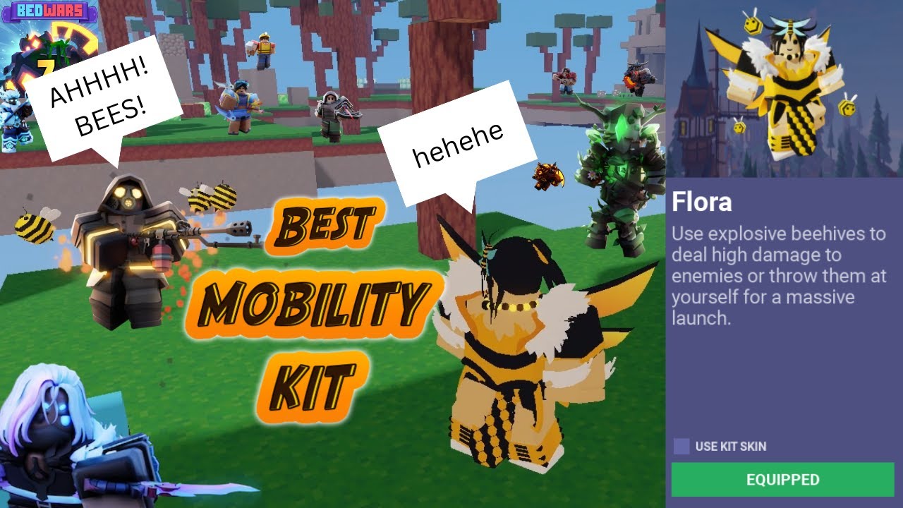 Is FLORA the NEW BEST 30 Vs. 30 KIT? Roblox | Bedwars - YouTube