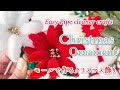 【モールで作る花】クリスマス飾り クリスマスオーナメント ポインセチア How to make Easy Pipe Cleaner Flowers Poinsettia 子供と一緒に簡単ハンドメイド