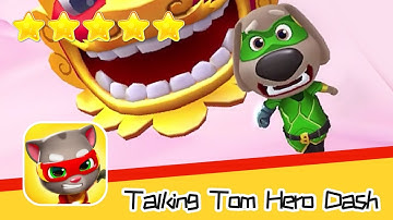 Talking Tom Hero Dash Run Game Day68 Walkthrough Dragonland Recommend index five stars