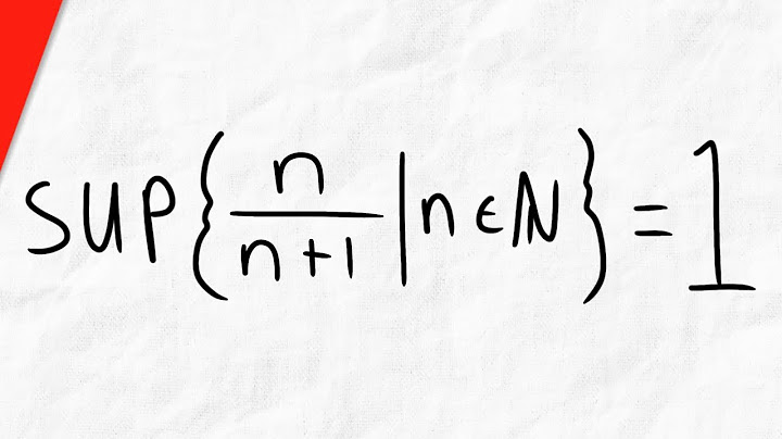 Proof: Supremum of {n/(n+1)} = 1 | Real Analysis