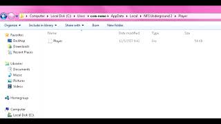 Need for Speed Underground 2 How to save in the Folder