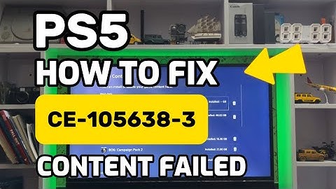 How To Fix PS5 CE-105638-3 Content activation failed
