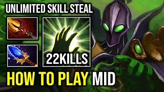 How to Play Mid Rubick Unlimited Copy Skill Spam 100% Counter Everyone on Map Dota 2
