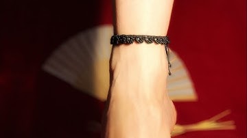 DIY Macrame anklet bracelet | Easy tutorial