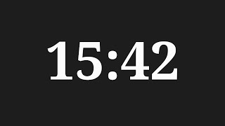 15 Minutes 42 Seconds Countdown Timer