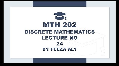 MTH202 lecture no 24