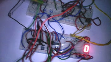 Common Cathode Seven Segment Display Control using 7490 + 4511 + 555 Timer