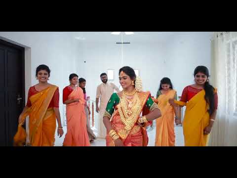 Kerala Bride Dance Mambattiyan  Malaiyaru Nattamai  Wedding dance Coversong Charusree  Syamlal