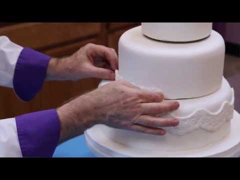 Find all the supplies here - https://www.globalsugarart.com/ chef alan tetreault of global sugar art shows you how to make your own fondant covered wedding c...