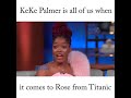 Capture de la vidéo Keke Palmer Got Beef W Rose From Titanic