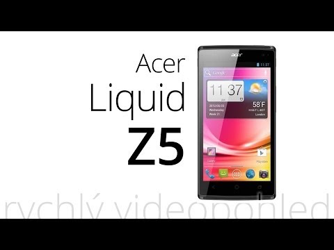 Acer Liquid Z5 (rychlý videopohled)