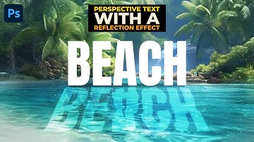Text with a Reflection Effect - Photoshop Tutorial - Perspective Text with a Reflection Effect