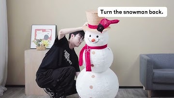 NALONE 4FT Christmas Snowman Assembly Video