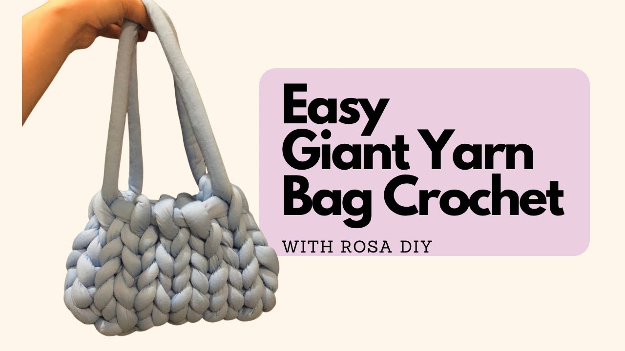 Crochet a Giant Yarn Bag in 25minutes crochet diy craft YouTube