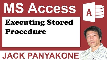 How to execute stored procedure from Microsoft Access