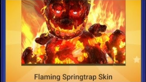 Flaming springtrap fnaf ar