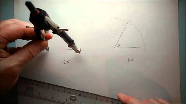 Construct 60 degree and 120 degree angles