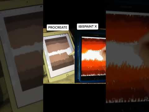 IbisPaint X Vs. Procreate | Hair tutorial | Ibispaint tiktok #Shorts