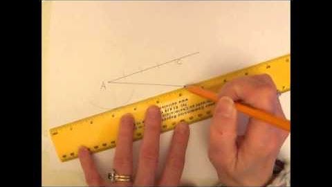 Construction: Division of a segment into 4 equal segments without measuring it