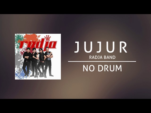 Radja - Jujur (Backing Track | No Drum/ Tanpa Drum, drum cover) class=