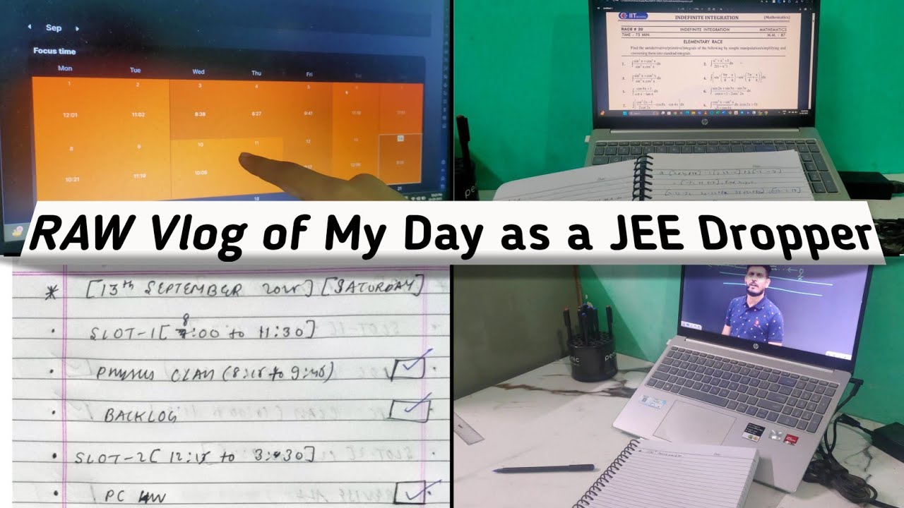 JEE 2026 Raw Vlog of full day as a JEE Dropper | JEE Aspirant Vlog | Krish Unleashed