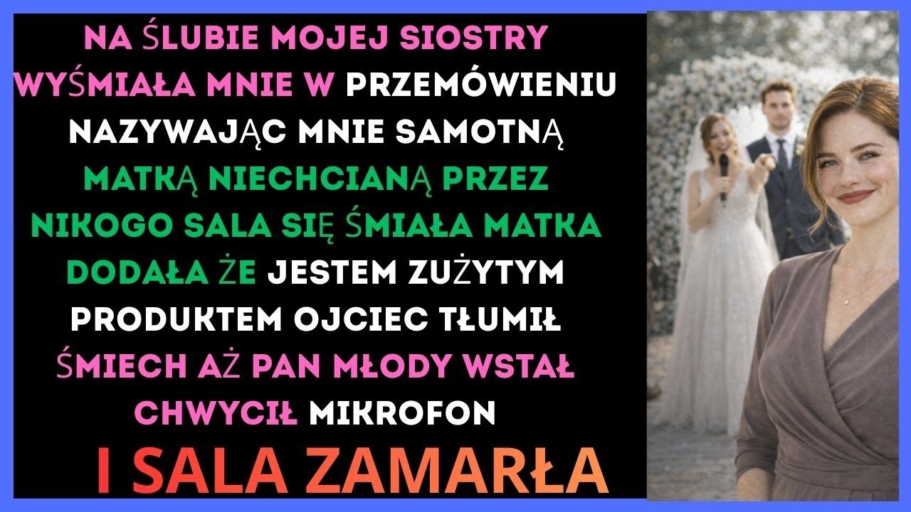 „Gdy moja siostra nazwała mnie »niechcianą« na swoim ślubie, a moi rodzice się śmiali…”