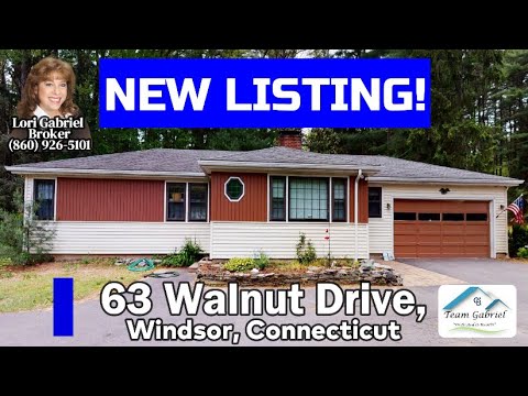 63 Walnut Drive, Windsor, CT home video tour